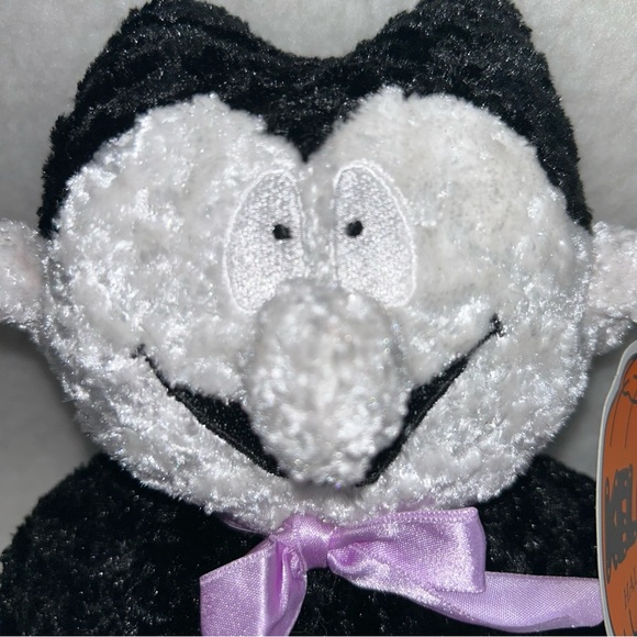Kellytoy vampire plush Chenille black & white 9" vintage halloween - Picture 3 of 12